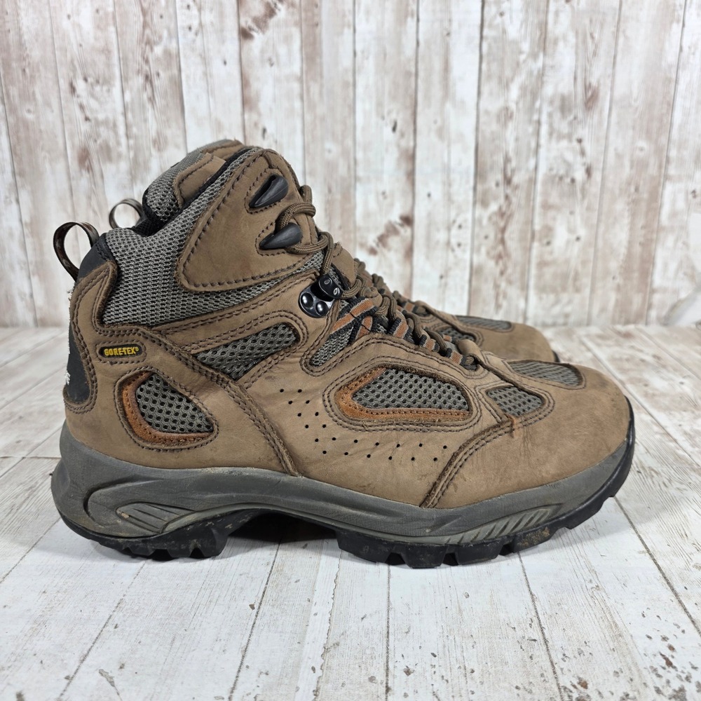 Vasque 7466 Breeze GTX Hiking Boots Mens 9W Brown Leather GORE-TEX Vibram Sole